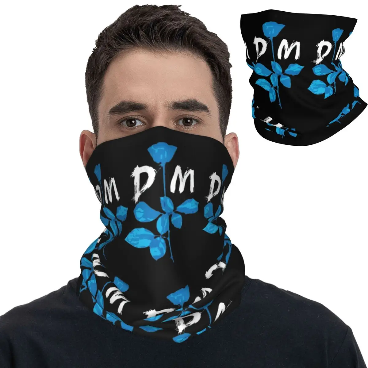 

Depeches Mode Bandana Neck Cover Printed Music Wrap Scarf Warm Cycling Scarf Outdoor Sports for Men Women Adult Winter