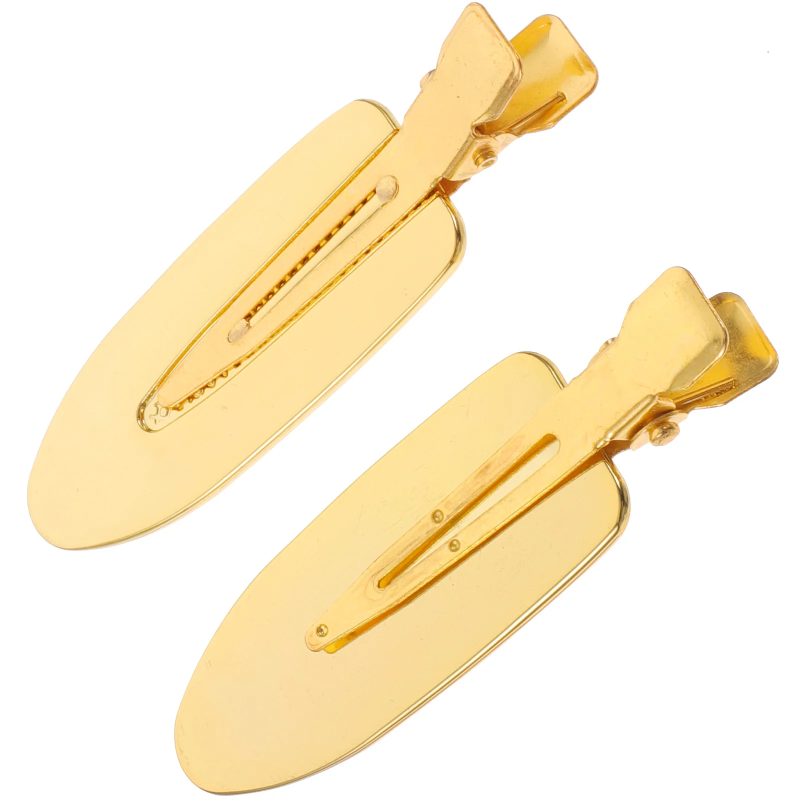 

Пара золотых бесшовных заколок для волос, держатели для челки, инструмент для укладки, разделитель секций, портативный, легкий, многофункциональный, металлический