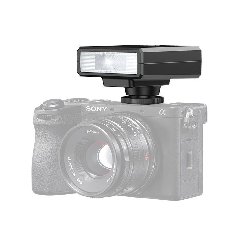 Flash Speedlite Ulanzi F12 Mini GN12 com LCD e Hot Shoe para DSLR