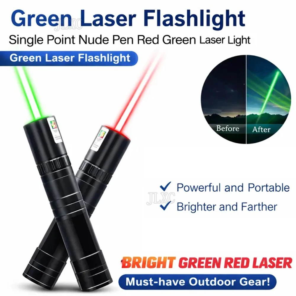 (Nicht enthalten: Batterien) Grüner und Roter Laserpointer als Lehrmittel, Automatisches Katzenspielzeug, Laser-Fokus-Stift-Kombination