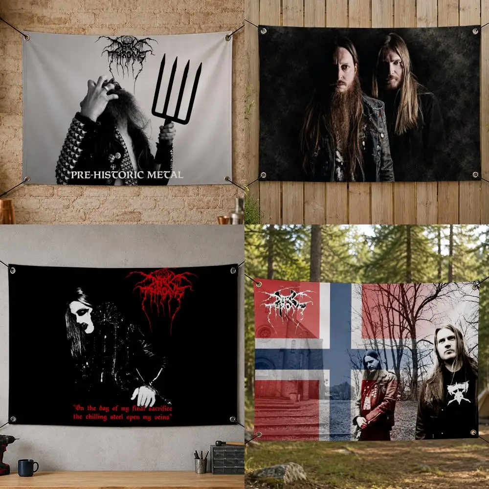 Band Norwegian Black Metal Heavy D-Darkthrone Flags Flag Banner for Bedroom Dorm Party Home Living Room Game Room Gift