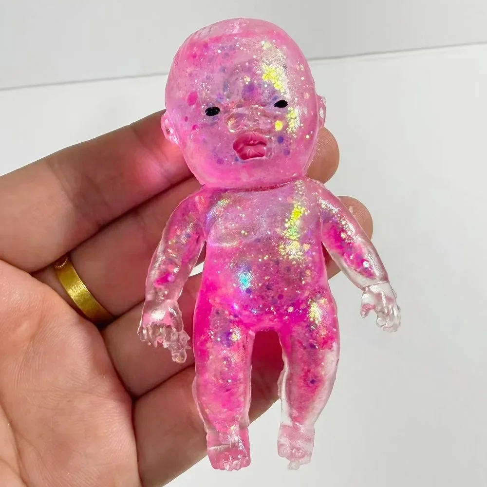 Squishy Maltose-Zucker-Baby-Quetschspielzeug, Kawaii Baby, dehnbares, langsam aufsteigendes Fidget-Spielzeug für Erwachsene, Stress- und Angstlinderung, Geschenke – Detail 3