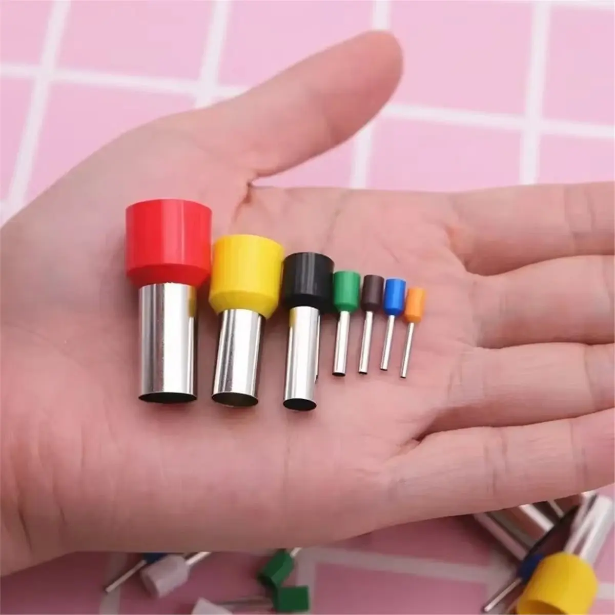 40PCS/Set Mini Clay Cutters Stainless Steel Circle Shape Indentation Mold for Polymer Pottery Jewelry Earrings