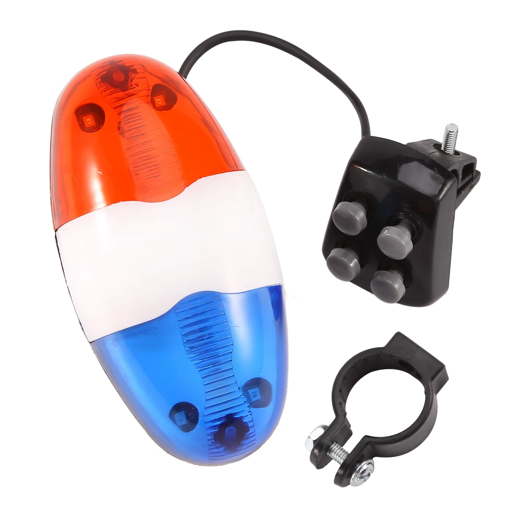 

Bicycle Bell 6 LED 4 Tone Horn LED Light Electronic Siren Bicycle Bells for Kids Bike Accessories