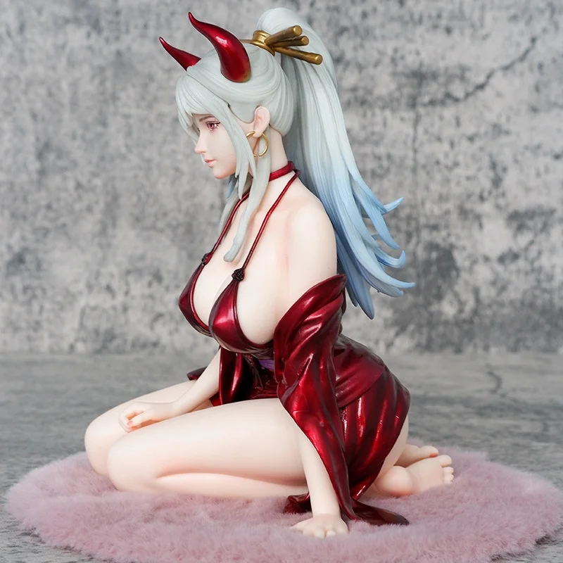 원피스 애니메이션 야마토 앉아 스타일 데스크탑 케이스 장식 그림 Gk Collectible Anime Girl 모델 사무라이 드레스 디자인