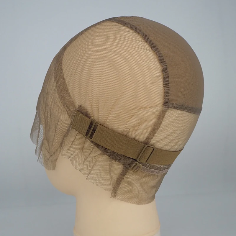 Full lace wig caps for making full lace wigs with adjustable band transparent wig foundations