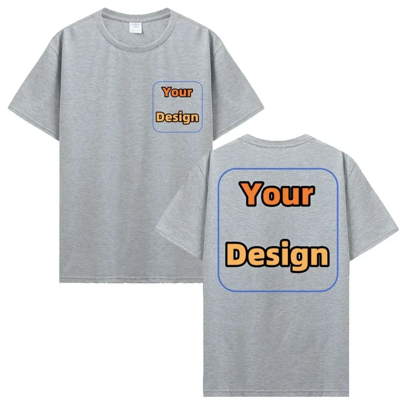 

Custom T Shirt Make Your Design Logo Text T-shirt Men Women Print Original Design Gifts Tshirt Daily Casual Summer Tees Tops