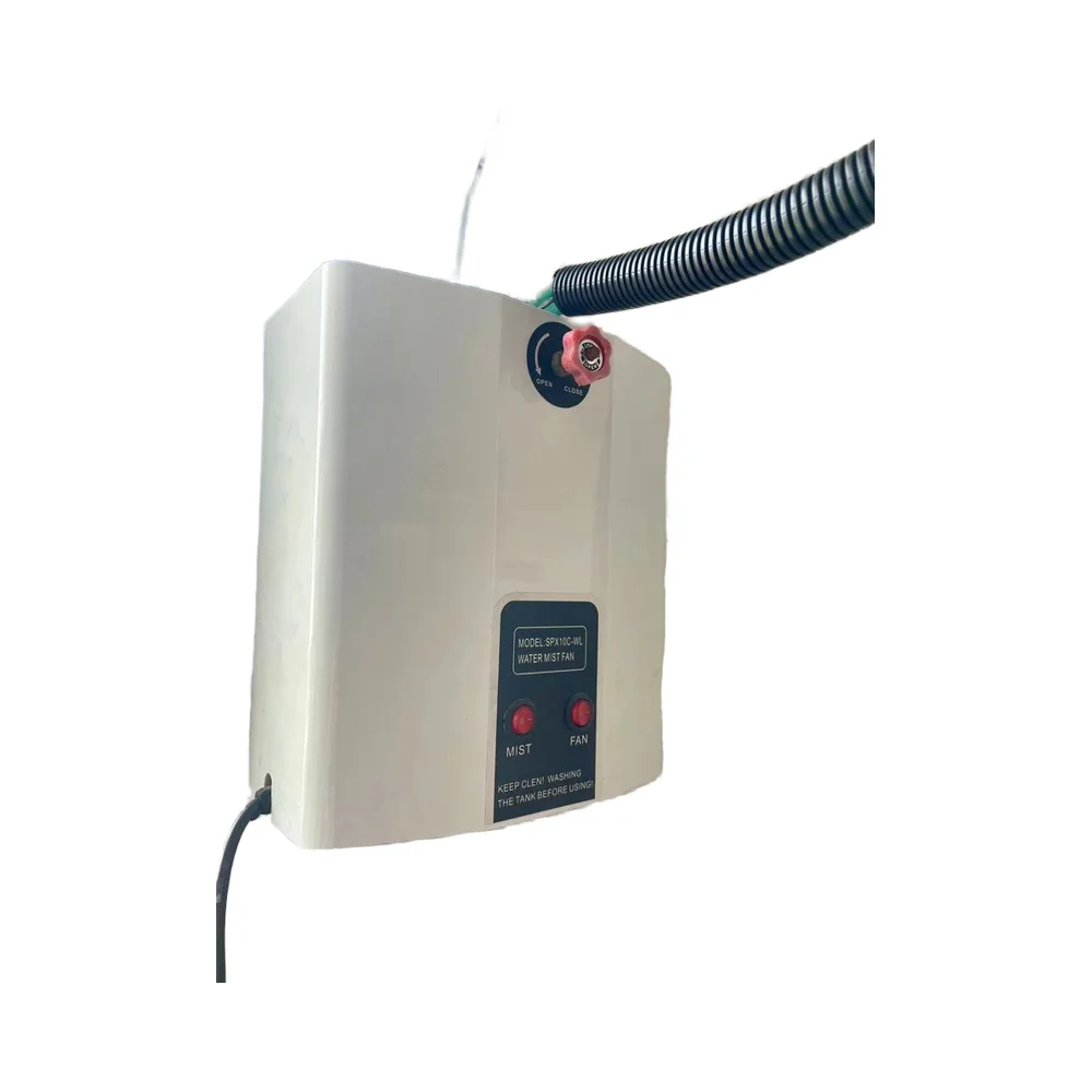 SPX Industrial Mist Fan 16L Outdoor Household Garage Hotel Applications Electric Pedestal Installation Metal Material Wall Fan