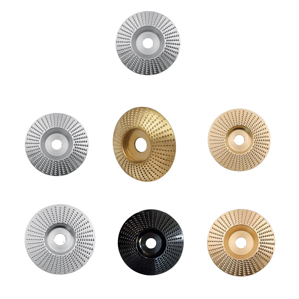 

Wood Grinding Disc Rounded Sanding Rotary Wheel Woodworking Accessory Carpentry Shaping Component Silver Flat 100mm