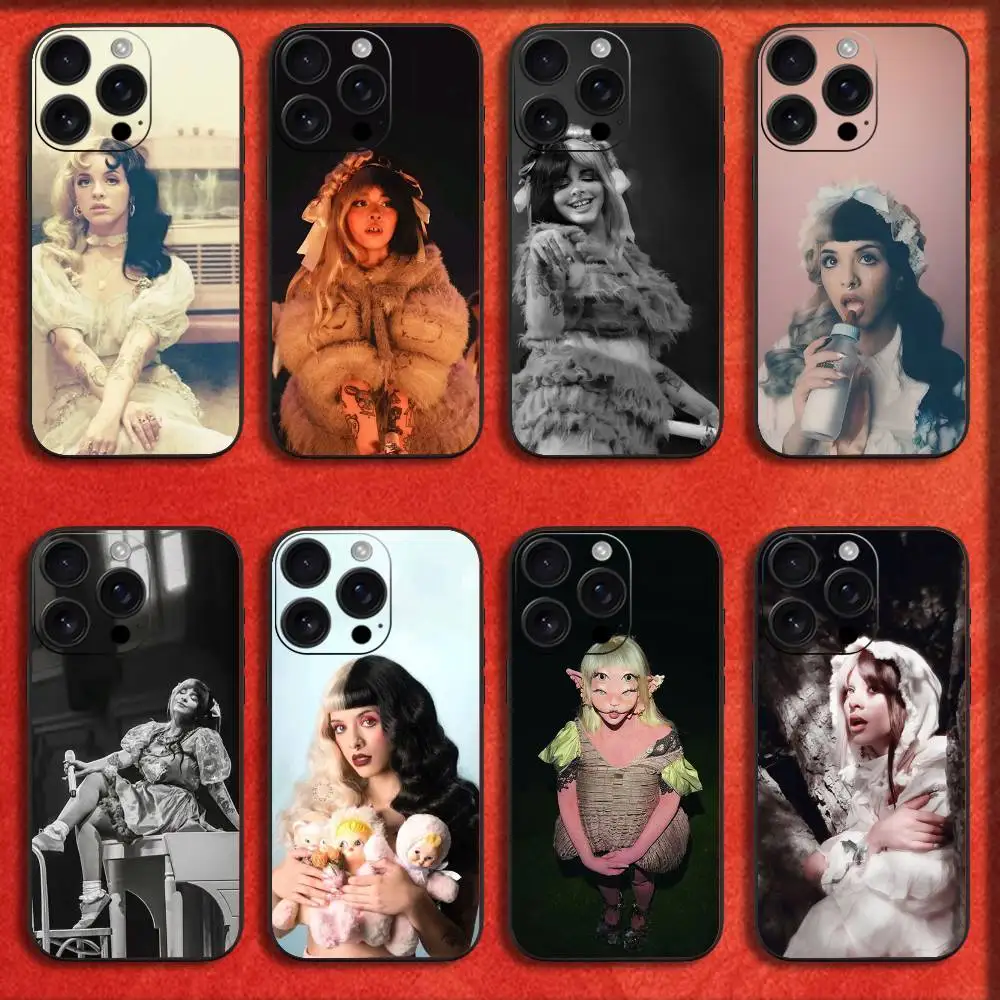 

M-Melanie Singer M-Martinez Phone Case For iPhone 17,16,15,14,13,12,11,Pro,Max,Plus,E,SE4,Air,Mini Black Fashion Cover