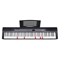 Lehoo Digital Piano Lighting Keyboard Touch Function Teaching USB-Midi APP Piano Keyboard 88-Key Standard Keyboard