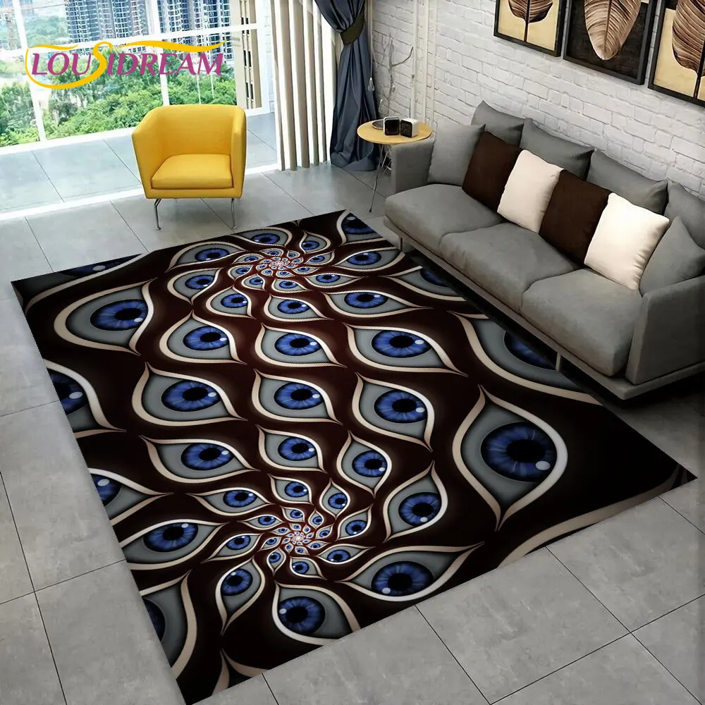 Tappeto Nazar Evil Eye Tree of Life Area, tappeto per la casa, soggiorno, camera da letto, divano, zerbino, decorazione da cucina, tappetino