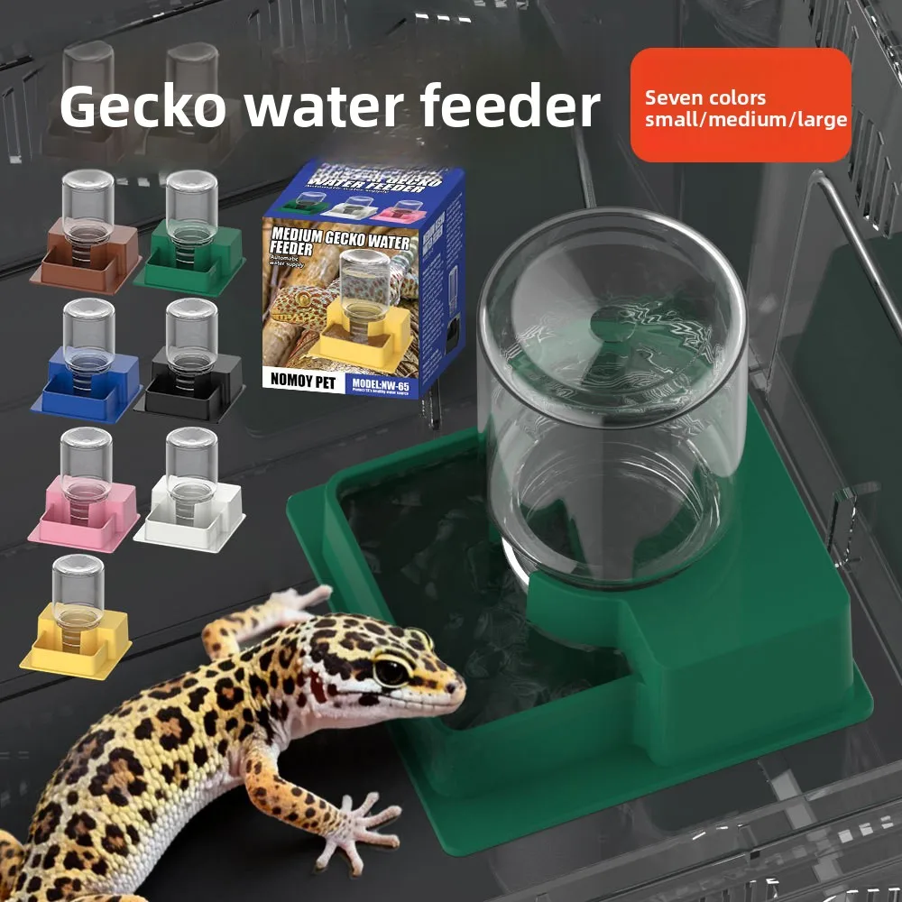 NOMOY سقي الزواحف بدون طرق - نظام التقطير التلقائي لـ Geckos، الحرباء، الضفادع والعناكب، طبق ترطيب الترماريوم