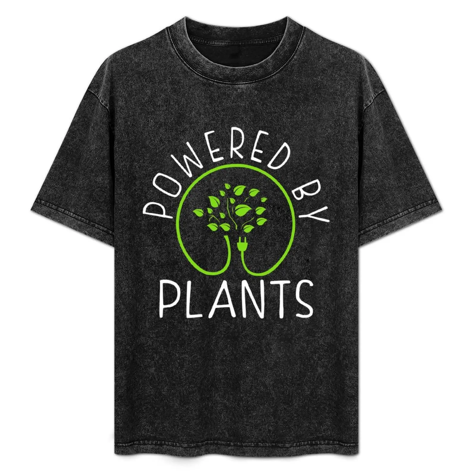 Alimenté par les plantes. T-shirt Vegan Philosophy léger et rafraîchissant à manches courtes