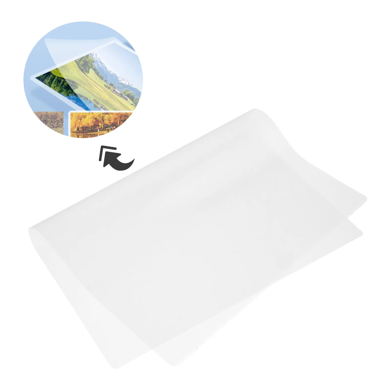 100Sheets A4 Thermal Laminating Pouches High Clarity Lamination Film for Photo Document Card Badge Certificate Preservation