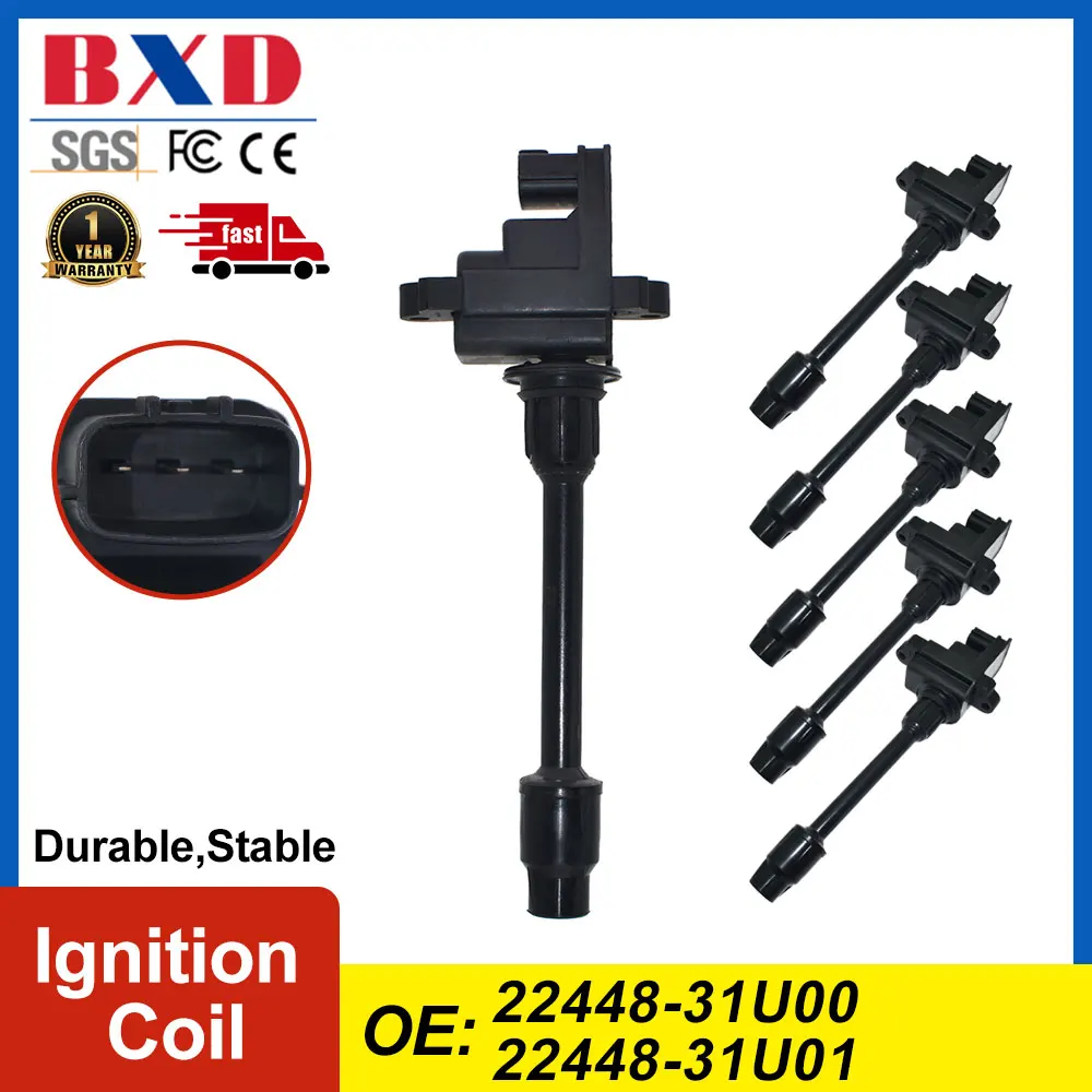 1/6PCS Ignition Coil 22448-31U00 22448-31U01 22448-31U06 For INFINITI I30 NISSAN MAXIMA QX II A33 III A32