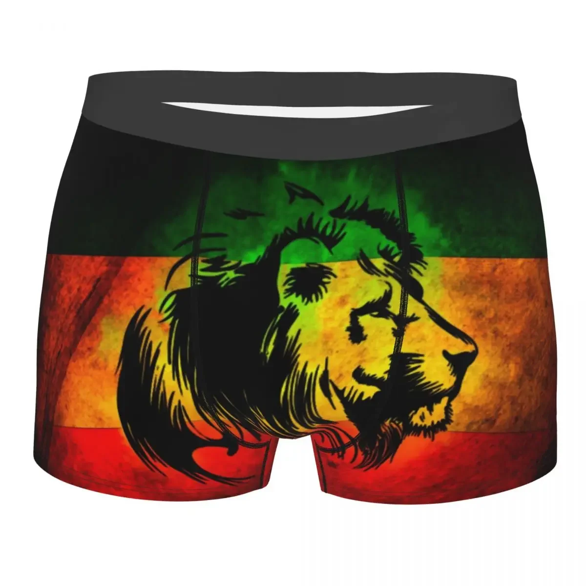 Boxer Men Underpants Lion Jamaica Flag Men's Panties Shorts Breathable Mens Underwear Briefs Sexy Boxers