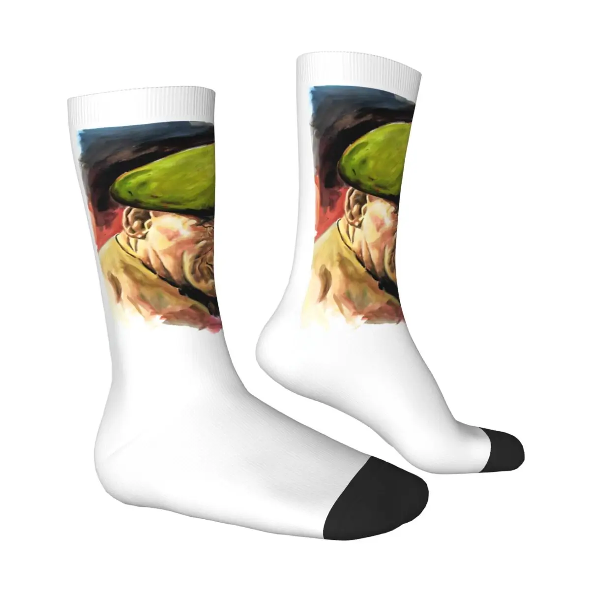 John Wayne Stockings Green Berets Graphic Harajuku Socks Winter Anti Skid Socks Men Outdoor Sports Comfortable Socks