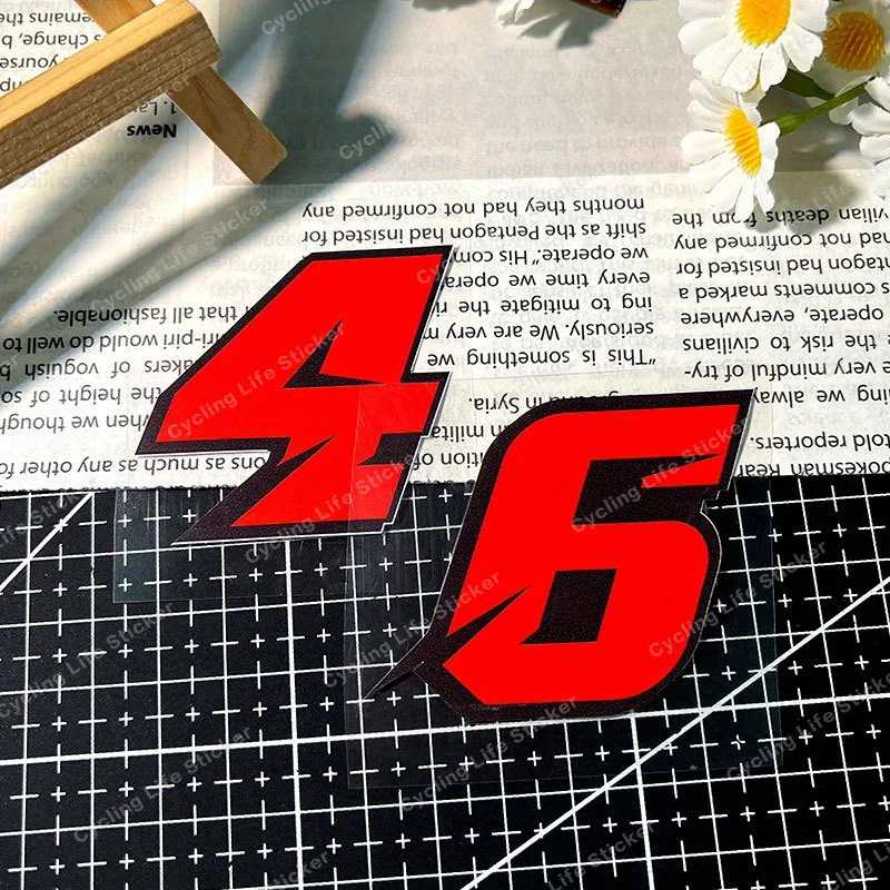 1PC Fashionable Racing Number Car Sticker, Sporty Decal for Car, Ideal for Adding a Racing Look to Your Automobile