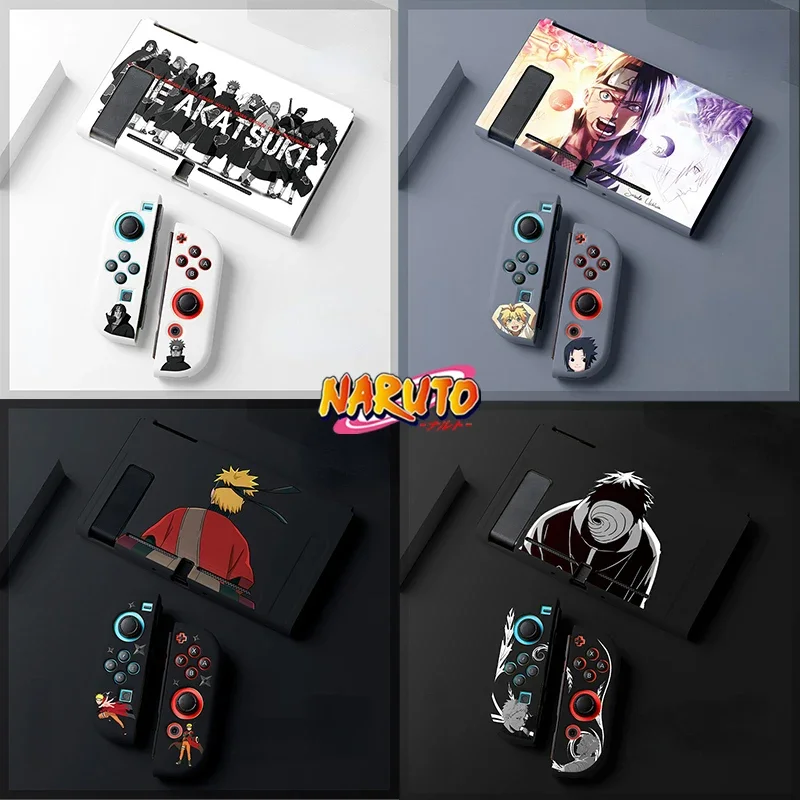 Naruto Akatsuki Switch Soft Protective Case Sasuke Switch NS OLED Game Console Cover Anti-Shock for Switch Console Accessories