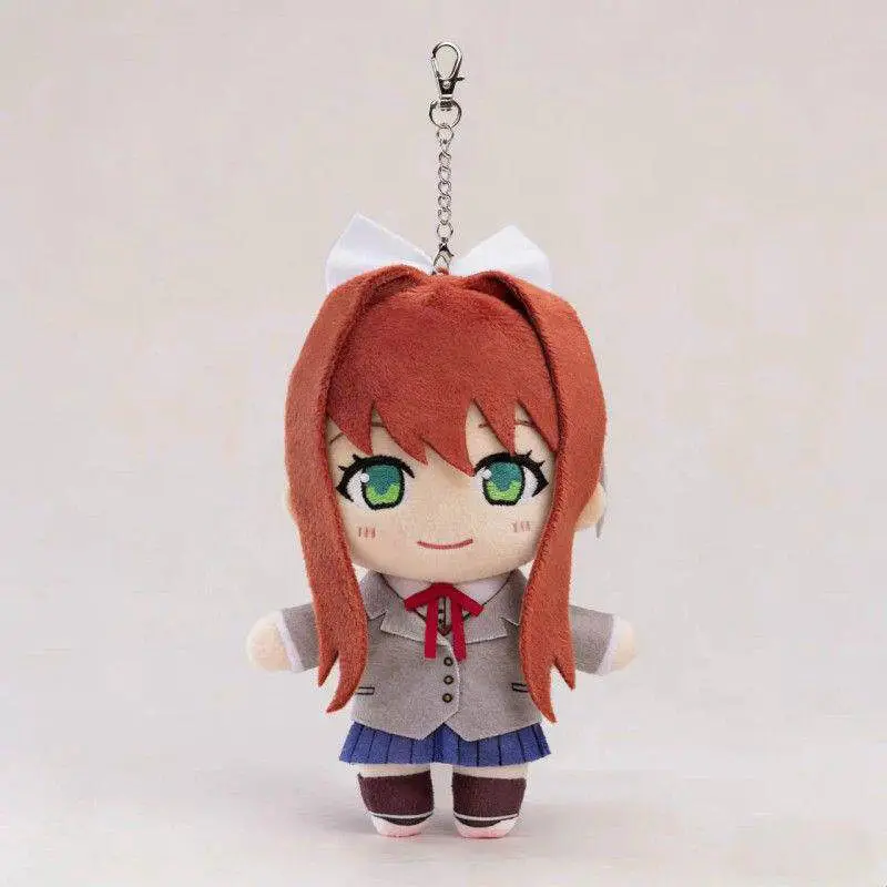 Natsuki Yuri  Monica Sayori Plush Doki Doki Literature Club Peripheral Soft Stuffed Doll Cute Pendant Gift For Hobbyist