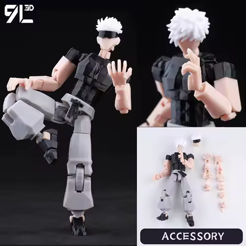 9L3D Printed Anime Jujutsu Kaisen Sukuna Yuji Yuta Satoru Gojo Lucky Dummy 13 Movable Shapeshift Action Figures Mannequin Toys - Image 30