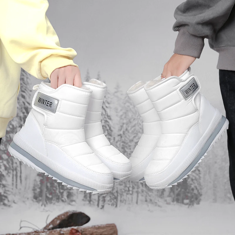 Snow Boots Man New Large Size Cotton Shoes for Men Plush Warm Casual Men Boots Casual Non Slip Cotton Boots Zapatos 2026 view 3