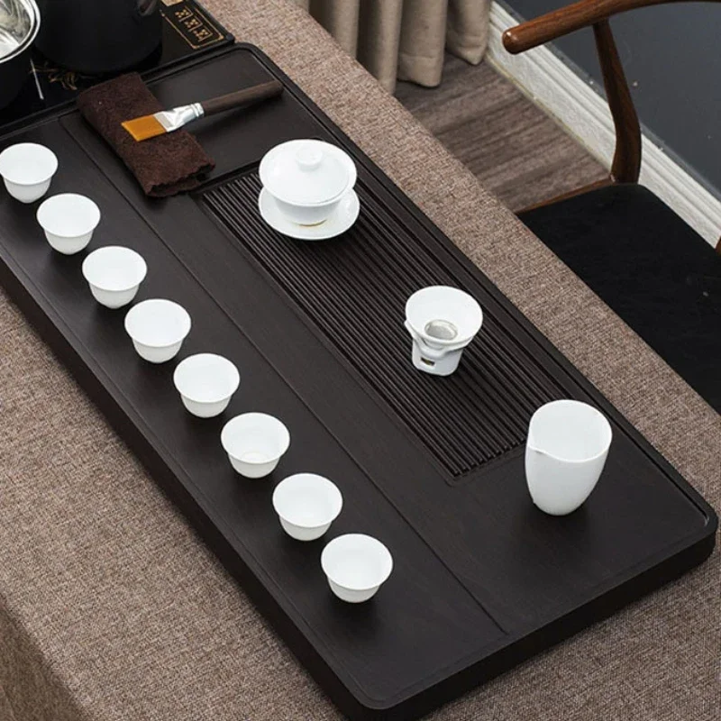 الصرف صينية شاي خشبية أدوات صينية بسيطة حديثة صينية فريدة من نوعها غرفة المعيشة الضيافة الكونغ فو Bandejas الأثاث العصري