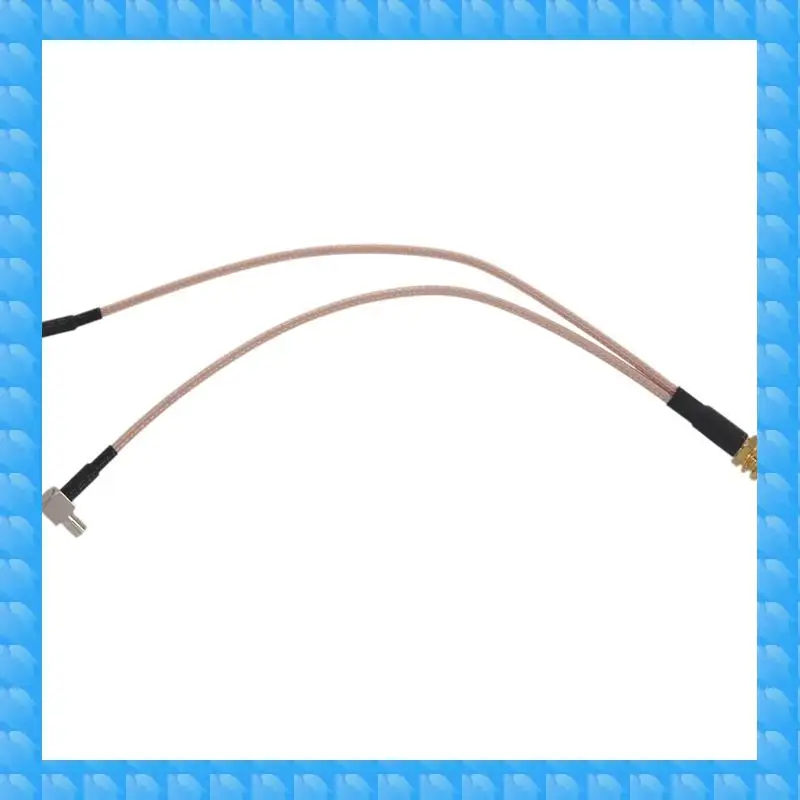 

ETRT 2X 8 Inch Sma Female To Y Type 2 X Ts9 Angle Male Connector Splitter Combiner Cable,Gold&Silver