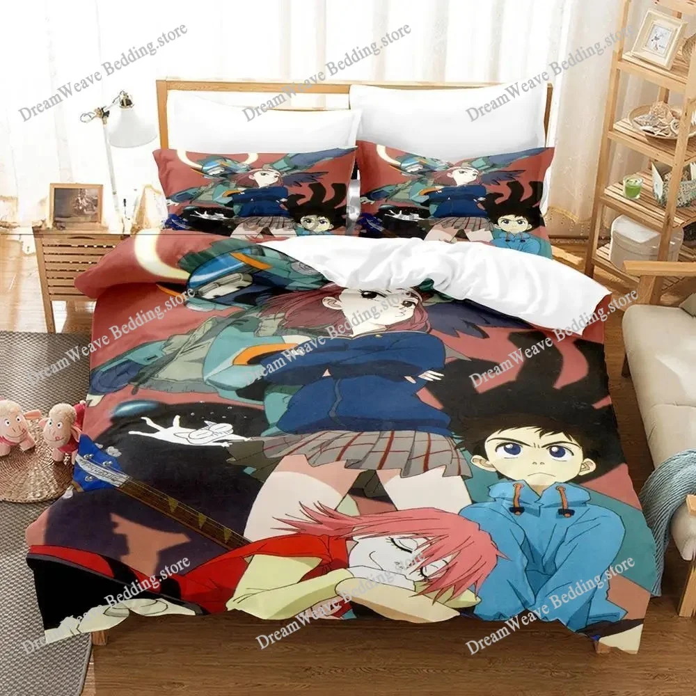 

FAshion 3d Print Anime FLCL Bedding Set Single Twin Full Queen King Size Bed Set Adult Kid Bedroom Duvetcover Sets Home Textiles