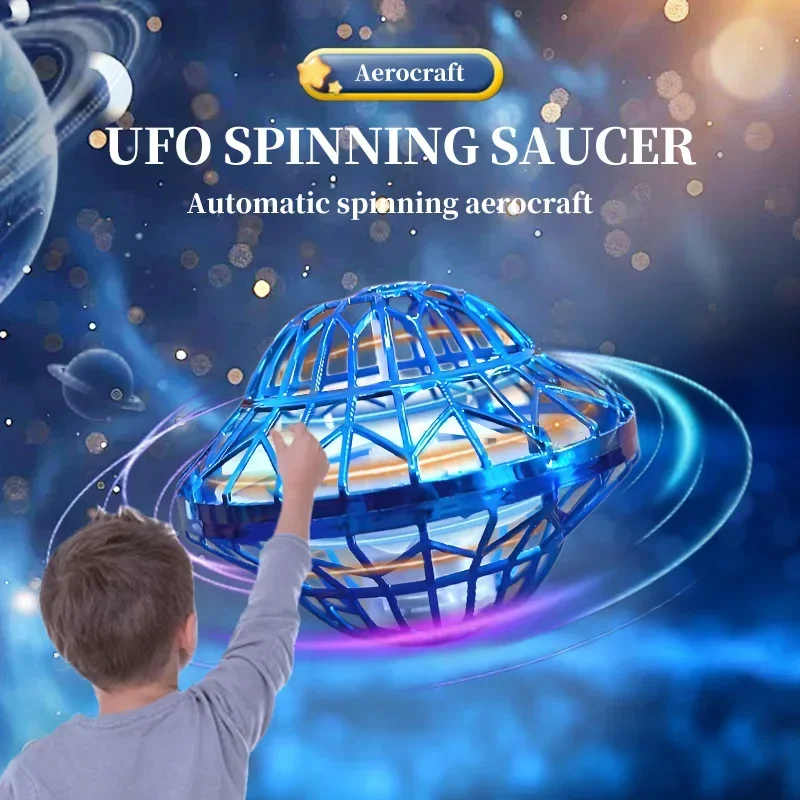 Inteligentna piłka latająca z funkcją wykrywania UFO, unosząca się talerz, pływająca piłka, czarna technologia, żyroskop na opuszku palca, zabawki dla dzieci do zabawy na zewnątrz.