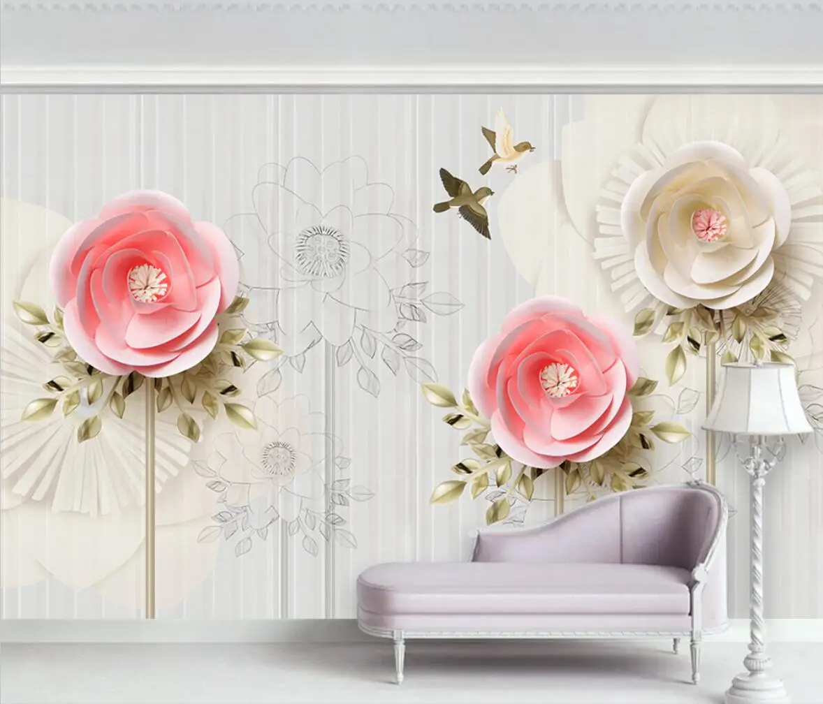 beibehang custom Photo Wallpaper Mural Flower Wall Mural Living Room wall papers home decor 3D Painting art home improvement