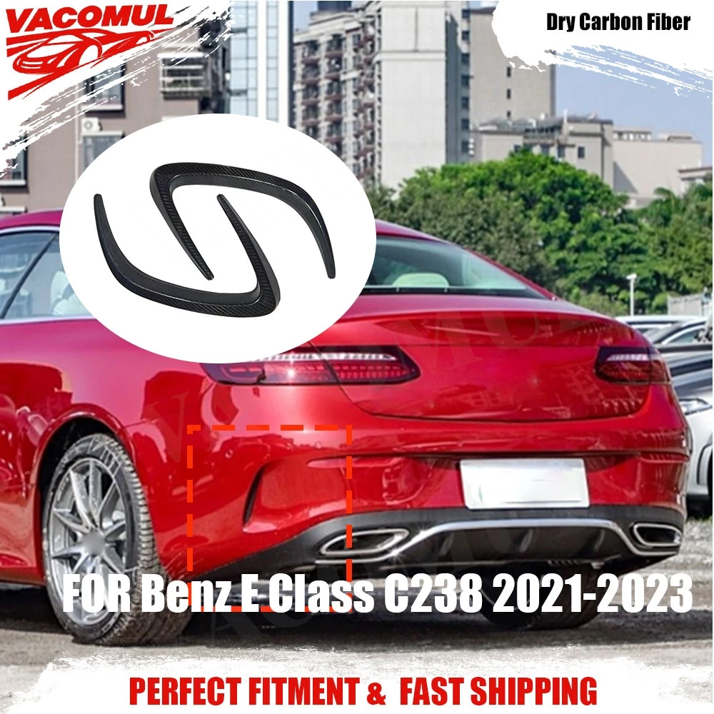 

VACOMUL For Benz E Class C238 Coupe Sport E53 AMG 2021-2023 Carbon Fiber Rear Bumper Lip Splitters Exterior Accessories