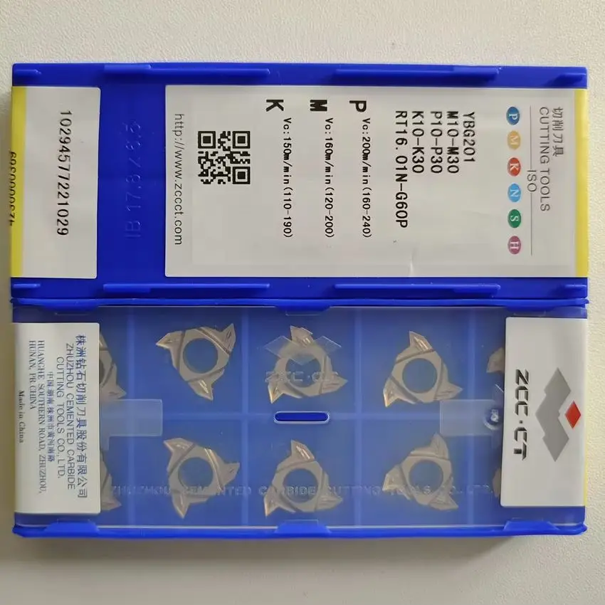 

RT16.01N-G60P YBG201/RT16.01W-G60P YBG201/RT16.01N-G55P YBG201/RT16.01W-G55P YBG201 ZCC.CT Твердосплавные пластины с ЧПУ Инструменты для резьбы