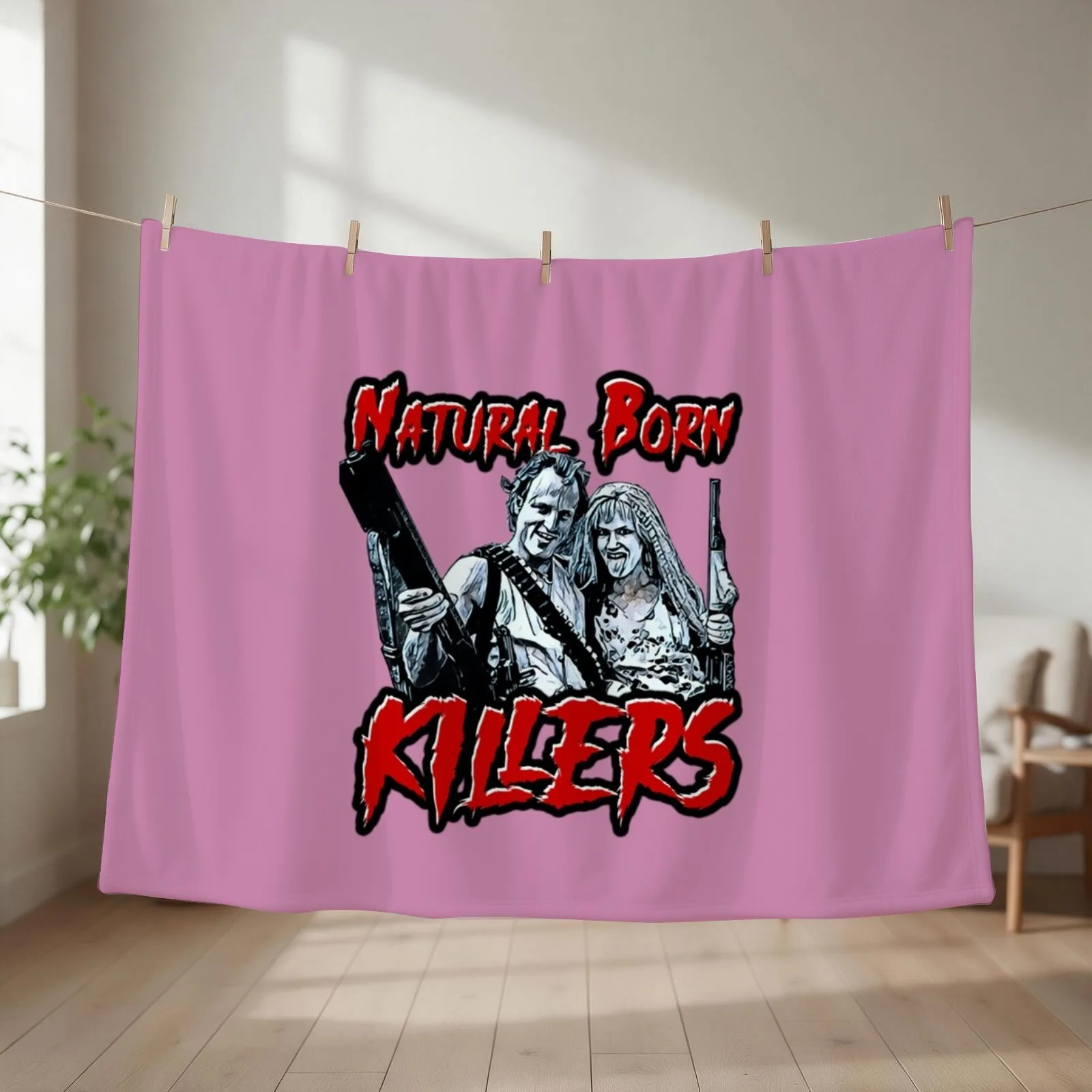 New Natural Born Killers Natural born killers Throw Blanket couch cozy soft plush fuzzy picnic outdoor blanket