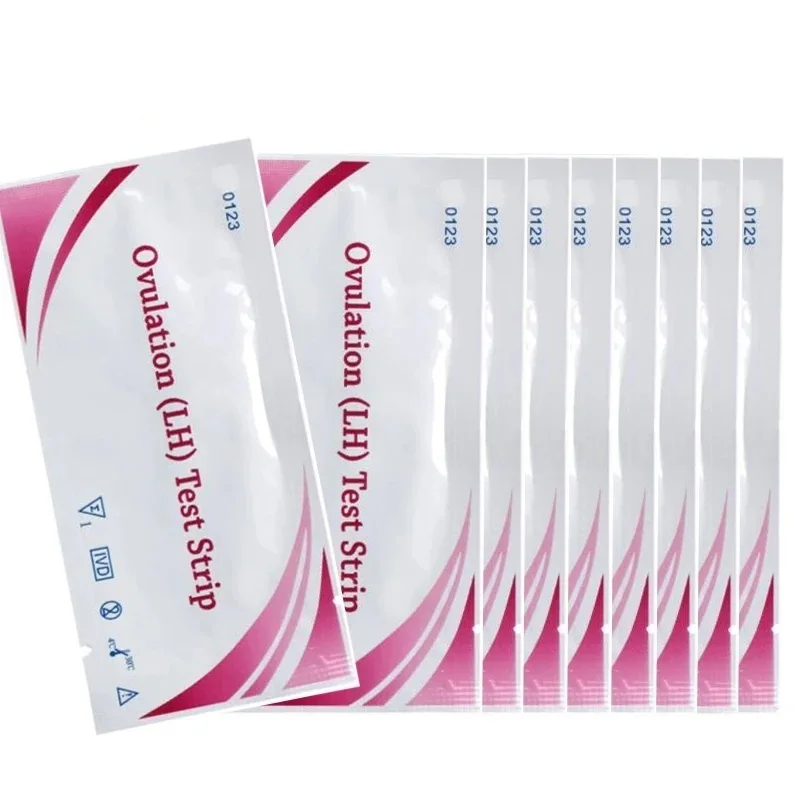 60PCS LH Ovulation Test+HCG Pregnancy Test Strip Over 99% Accuracy Self-Check Fertility Testing Paper Female Urine Measuring Kit