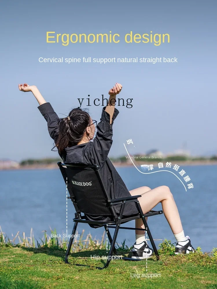 

YZ outdoor folding chair folding portable table beach chair camping chair