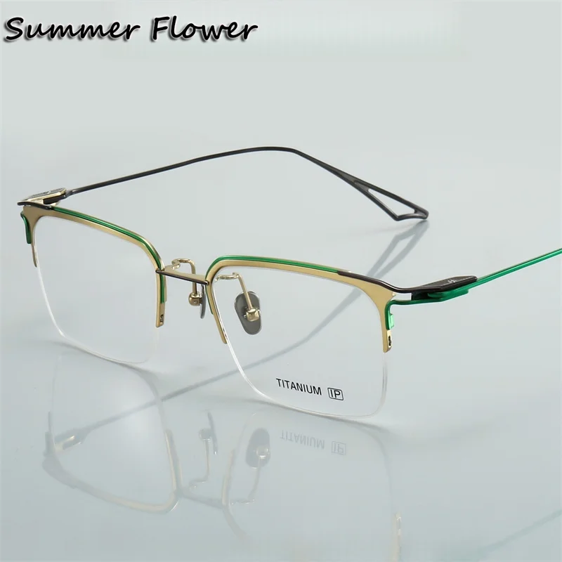 

Men Optical Frame TR90 Titanium Fashion Trend Gafas High End Ultra Light Flexible Glasse for Multifocal Progressive Lens