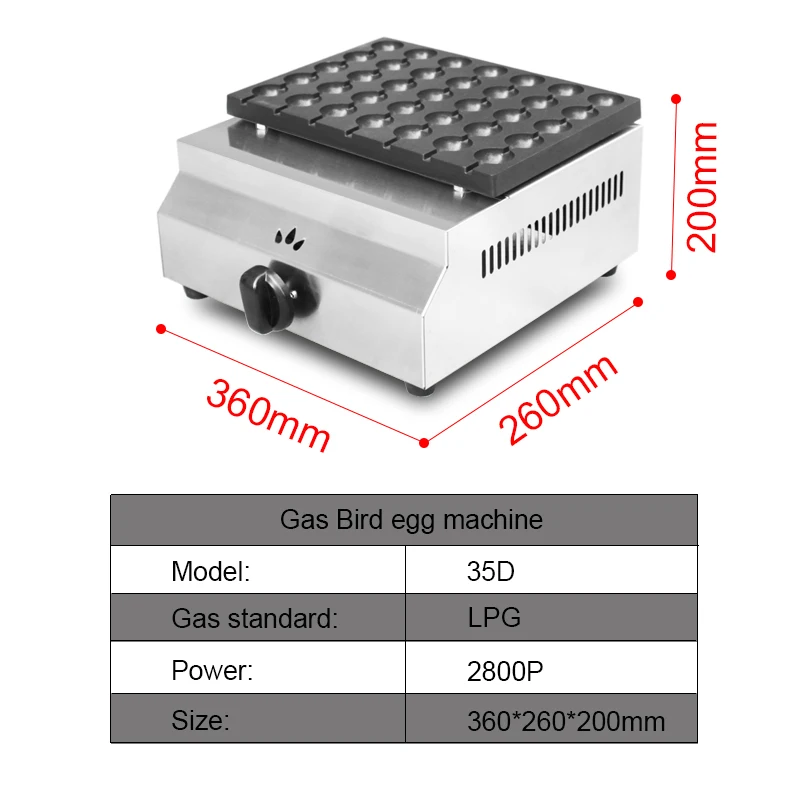 Commercial Gas egg waffle machine takoyaki maker fish grill takoyaki waffle maker ball takoyaki grill