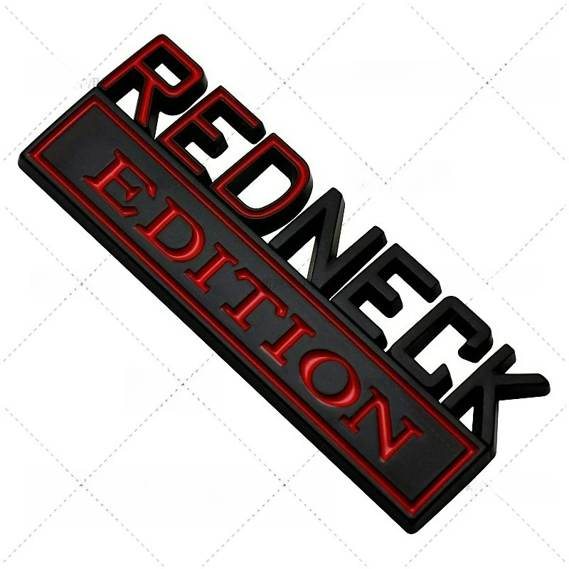 

High-quality Modification 3D Metal Car Stickers Personalized Letter REDNECK EDITION Scratch Cover DIY Decoration Car Accessories
