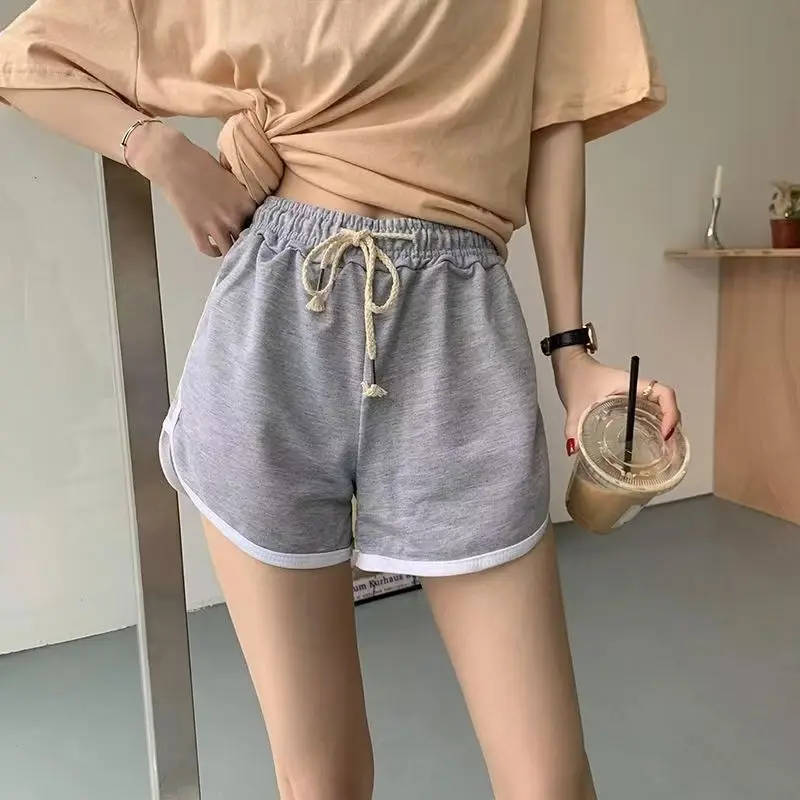 2026 Summer New Women's Fashion Sports Versatile Yoga Shorts Loose Casual High Waist Korean Edition Wide Leg Home Sleepers