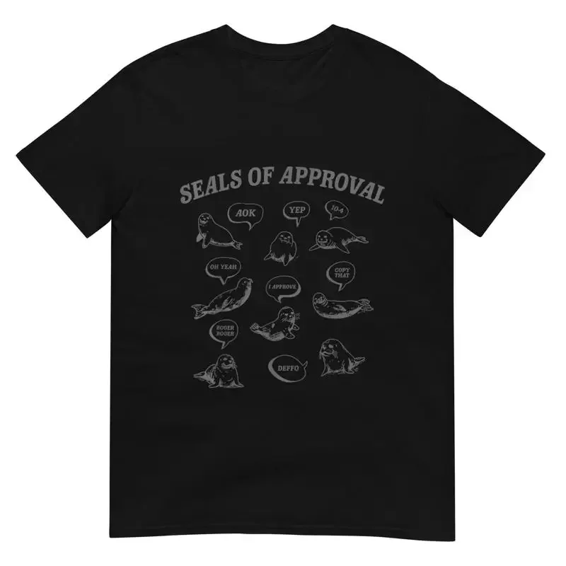 Seals Of Approval Funny Retro T Shirt