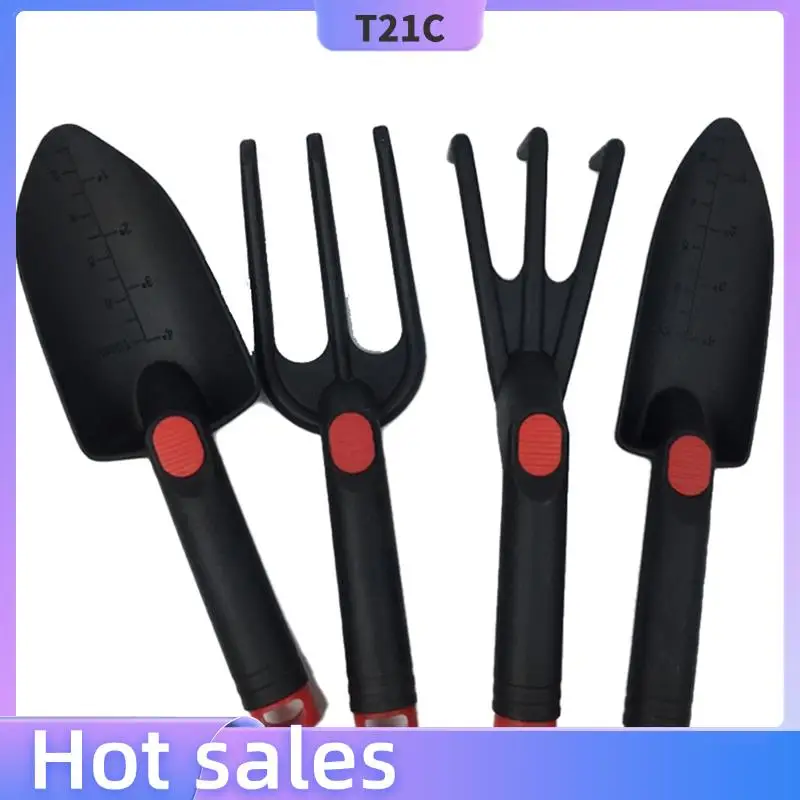 

T21C 4 Piece Set Multifunctional Household Mini Potting Tools Rake Shovel Bonsai Tools