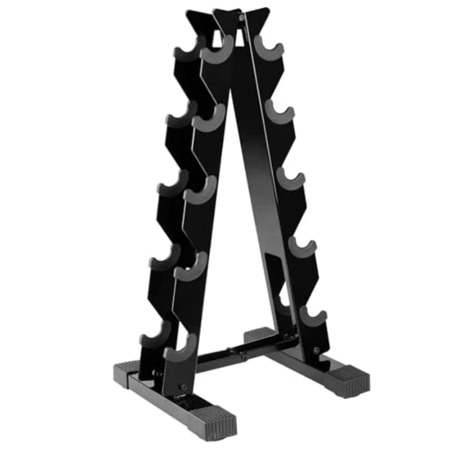 

A-Frame Dumbbell Weight Rack Stand Only 260 LBS Capacity Black Dumbbell Storage Rack for Home Gym Weight Organizer with High Lo