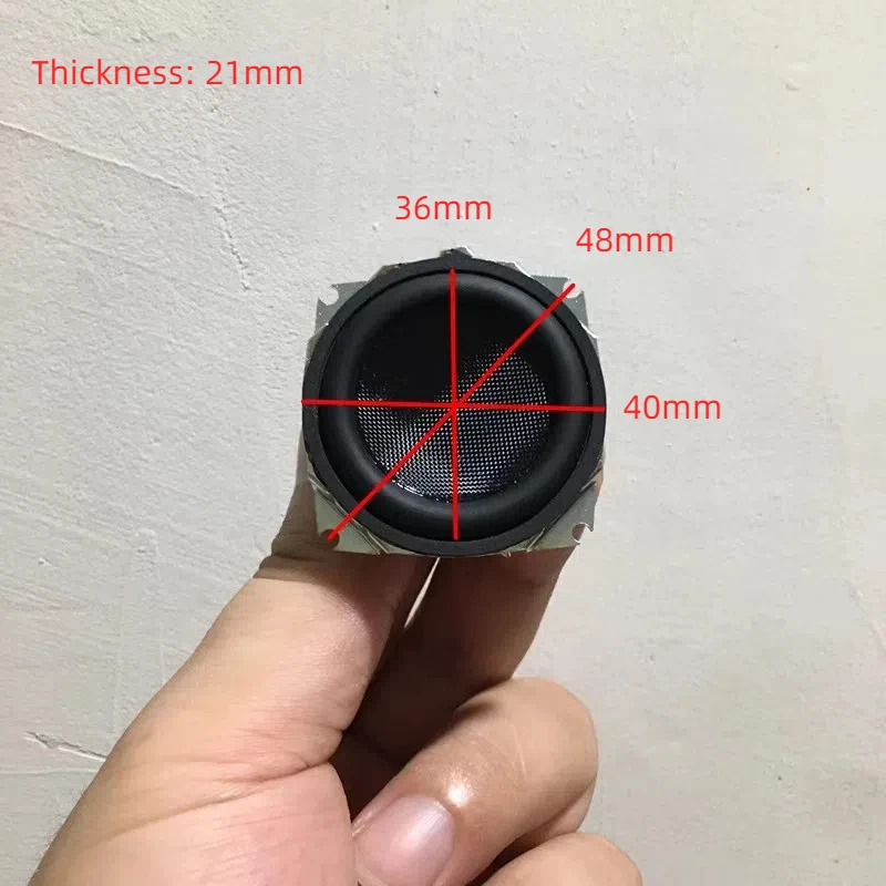 GHXAMP for B&W 1.5-inch 40mm Carbon Fiber Cone Full Range Speaker DIY TV Computers Bluetooth speakers Neodymium 2 piece
