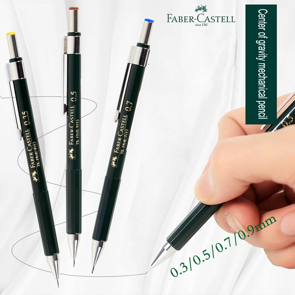 

1Pcs Faber-Castell TK-Fine Mechanical Pencil 0.3/0.35/0.5/0.7/0.9/1.0mm Low Center Of Gravity Is Not Easy To Break Lead