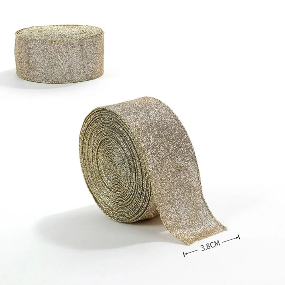 Nieuwe 2m Kerst Lint Kerstcadeau Imitatie Linnen Stof Swirl Lint DIY Plaid Boog Sneeuwvlok Jute Lint