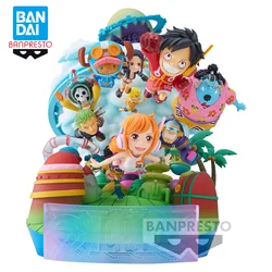 Original BANDAI Banpresto PB ONE PIECE PREMIUM WCF Luffy Nami Zoro Egghead PVC Anime Figure Action Figures Model Toys