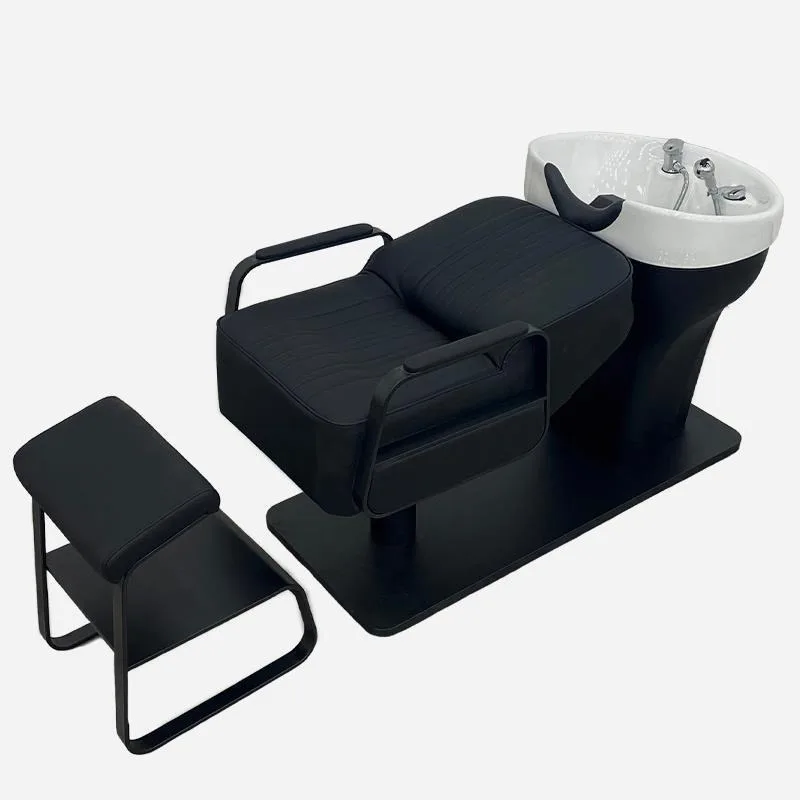 Barber shop High-end hair shop Internet celebrity shampoo hair salon special stainless steel high-end hair ceramic simple flush