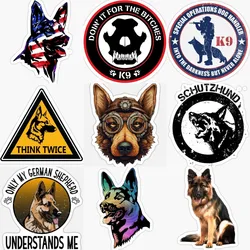 German Shepherd Dog Badge Creative Stickers Bumper Vinyl Window Laptop Wall Room Car Truck Motorcycle Off-road Decal Assecories